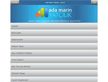 Tablet Screenshot of adamarinyachting.com